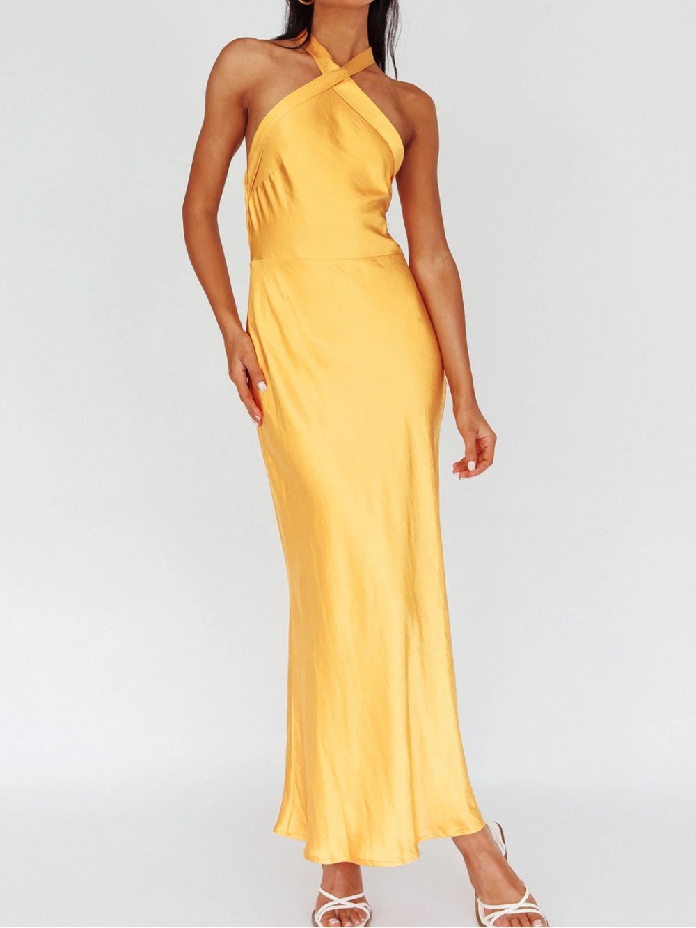 Italia Azure Crossover Halterneck
Maxi Dress Sun